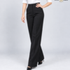 00 PLAIN BK 2 Black Parallel-Fit Formal Pant