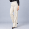 Cream Parallel-Fit Formal Pant