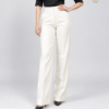 White Parallel-Fit Formal Pant