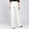 White Parallel-Fit Formal Pant