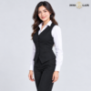 Sleeveless Blazer Black Waistcoat