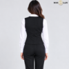 Sleeveless Blazer Black Waistcoat
