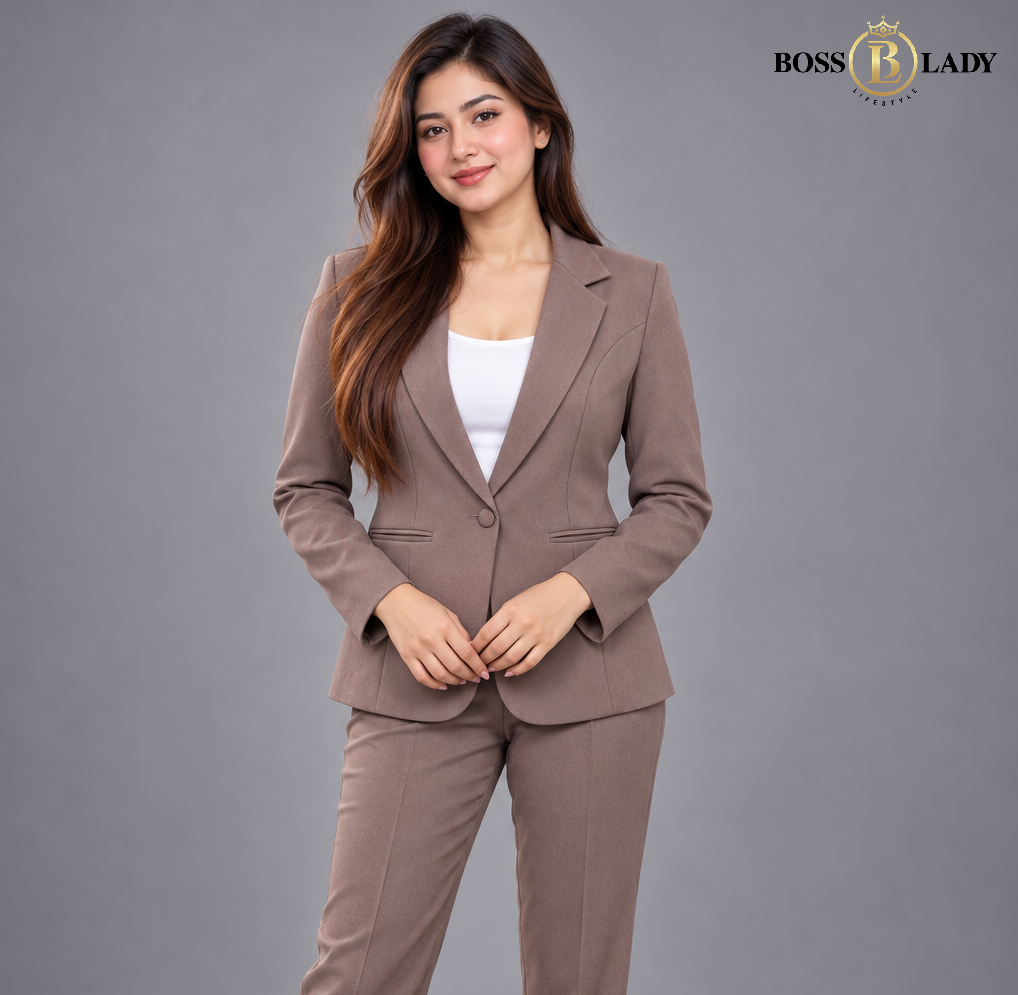 Dusty Brown Formal Blazer