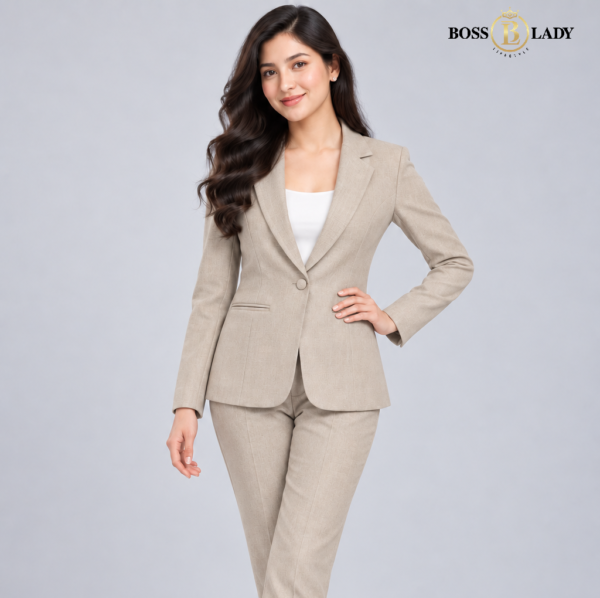 100 CMLN 4 Beige Formal Blazer