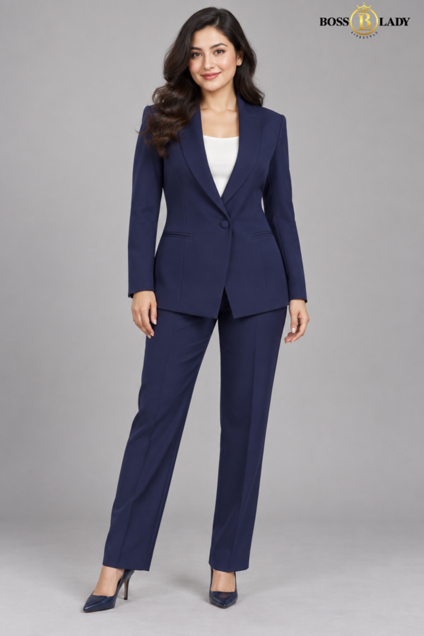 104 BL 5 Deep Navy Shawl Lapel Formal Blazer