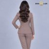 Dusty Brown Shawl Lapel Formal Blazer