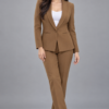 104 BRN 3 Golden Brown Shawl Lapel Formal Blazer