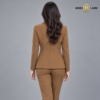 104 BRN 4 Golden Brown Shawl Lapel Formal Blazer
