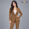 104 BRN 5 Golden Brown Shawl Lapel Formal Blazer