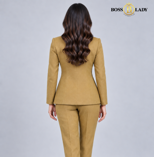 104 CMLL 4 Golden Tan Shawl Lapel Formal Blazer