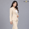 Cream Shawl Lapel Formal Blazer