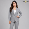 104 GRL 1 Light Gray Shawl Lapel Formal Blazer