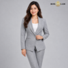 104 GRL 4 Light Gray Shawl Lapel Formal Blazer