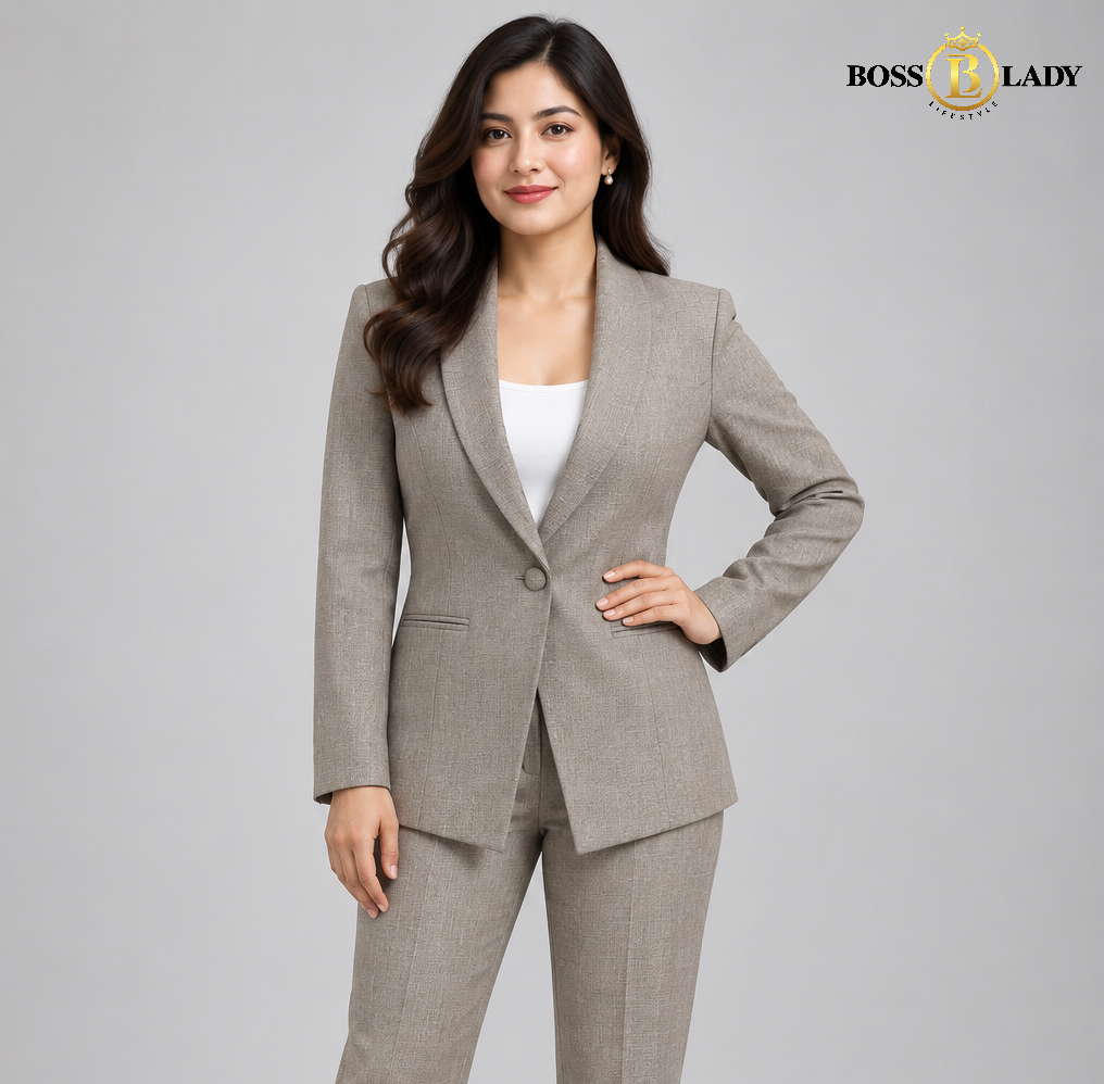 Khadi Shawl Lapel Formal Blazer