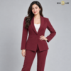 104 MR 3 Maroon Shawl Lapel Formal Blazer