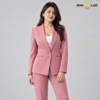 Rose Pink Shawl Lapel Formal Blazer
