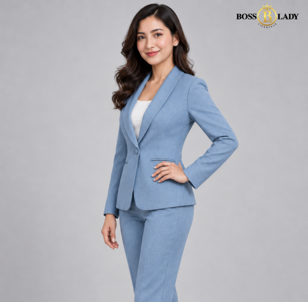 104 SBN 2 Powder Blue Shawl Lapel Formal Blazer