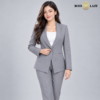 104 SGR 4 Steel Gray Shawl Lapel Formal Blazer