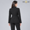 Classic Single-Breasted Black Formal Blazer