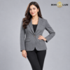 FC-120-GR 2 Classic Single-Breasted Dark Grey Formal Blazer