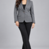 FC-120-GR 5 Classic Single-Breasted Dark Grey Formal Blazer