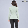 Women's Single-Breasted Mint Green Formal Blazer
