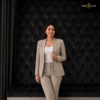 Beige Formal Blazer