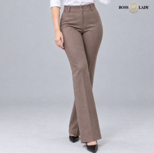 Dusty Brown Belly-Straight Formal Pant
