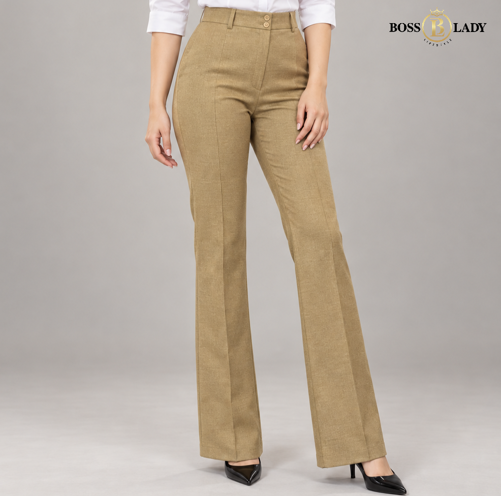 Golden Camel Belly-Straight Formal Pant