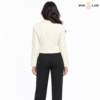 Cream Double-Breasted Cropped Waistcoat