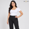 Essential White Scoop-Neck Top