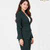 Forest Green Single-Breasted Blazer