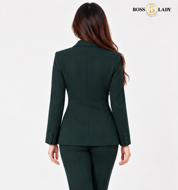 Forest Green Single-Breasted Blazer