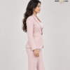 Blush Pink Single-Breasted Blazer