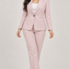 Blush Pink Single-Breasted Blazer