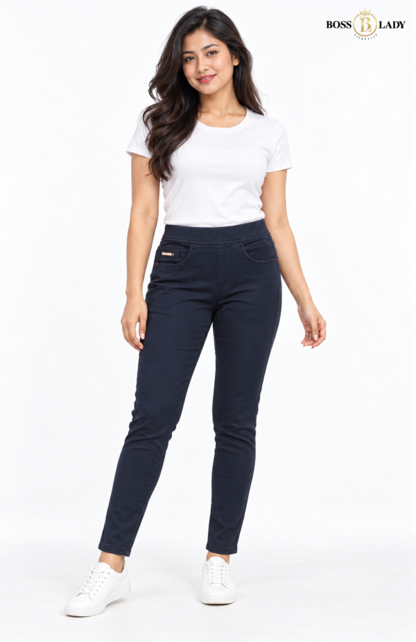 Deep Blue Slim-Fit Jeggings