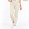 Cream Slim-Fit Jeggings