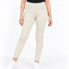 Cream Slim-Fit Jeggings