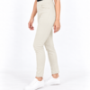 Cream Slim-Fit Jeggings