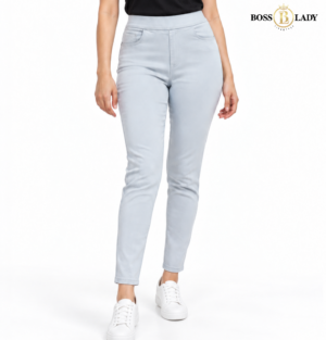 Light Grey Slim-Fit Jeggings