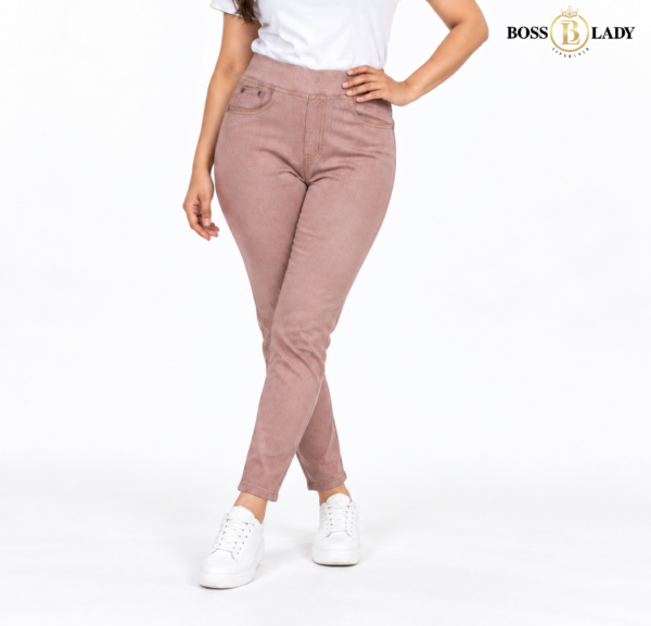 JJ PK 2 Pink Slim-Fit Jeggings
