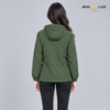 Green Zip-Up Windbreaker Jacket