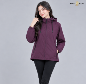 WIND PR 1 Purple Zip-Up Windbreaker Jacket