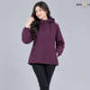 Purple Zip-Up Windbreaker Jacket
