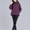 Purple Zip-Up Windbreaker Jacket